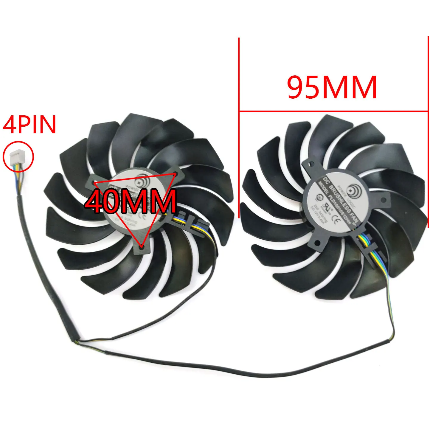 Новый игровой вентилятор PLD10010S12HH GTX 980 для игрового графического процессора MSI