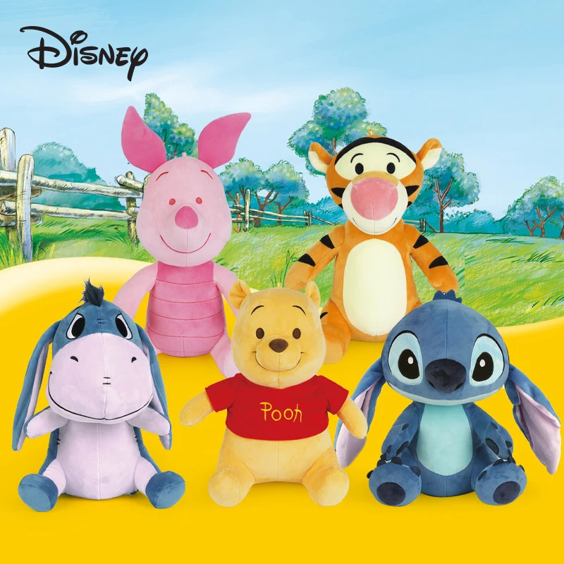 

30/50 см, Disney, плюшевая кукла, Стич, тигр, Винни, мишка, искусственное животное, кукла, подарок на день рождения