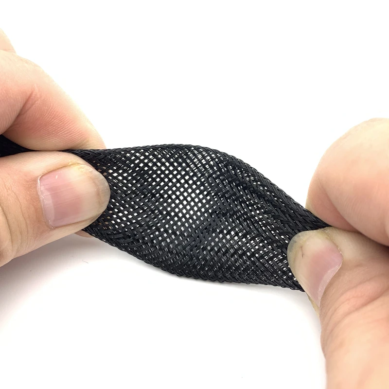 5/10 м ПЭТ расширяемая плетеная кабельная муфта защитная изоляционная оболочка