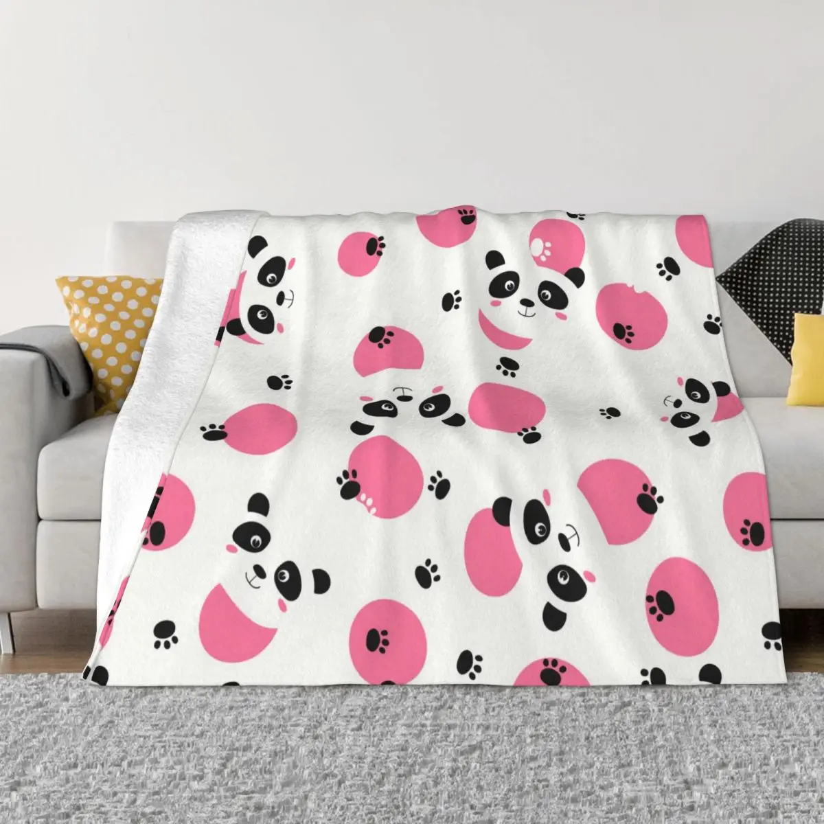 

Милое одеяло в виде панды из мультфильма аниме, легкие дышащие фланелевые одеяла с защитой от пиллинга