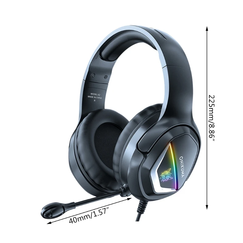 

Soft Memory Earmuffs with Premium Omnidirectional Microphone Noice Cancelling for PC PS4 X-Box ONE Men Kid Boy Girl 67JD