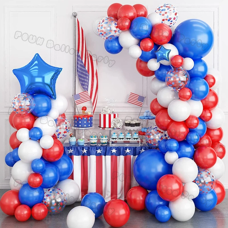 

Матовые красные синие воздушные шары, гирлянда, ранние детские шары из латекса для детского дня рождения, украшение для будущей мамы