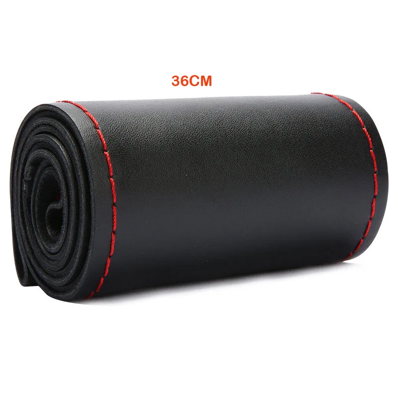 Прочный противоскользящий чехол на руль автомобиля своими руками с иглами и нитками, чехол на руль из натуральной кожи из воловьей кожи 36, 38, 40 см