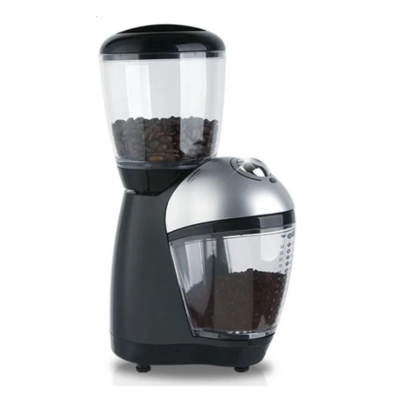 

110V/220V Electric Coffee Burr Grinders Mill Powder Italian Cafe Bean Grinding Machine Fine Miller Stainless Steel Blade EU US