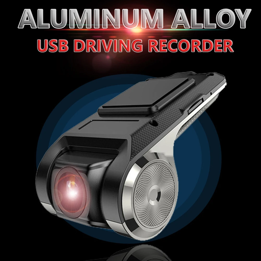 

U2 720P HD USB Dashboard Camera GPS Recorder with Loop Recording Large Screen Navigation Recorder Dongle