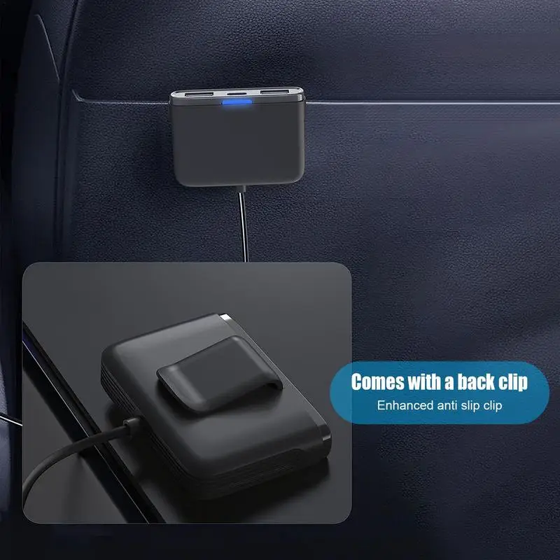 Автомобильная розетка многопортовое автомобильное зарядное устройство USB C 115 Вт