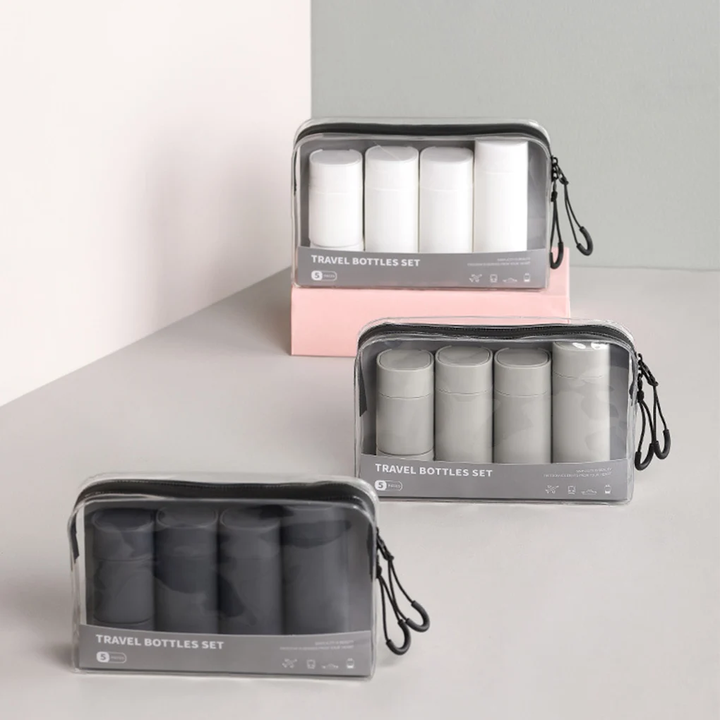 

6 Pieces Recyclable Cosmetic Travel Bottles Portable Mini Empty Gel Dispenser Squeezable Containers Toiletries Accessories