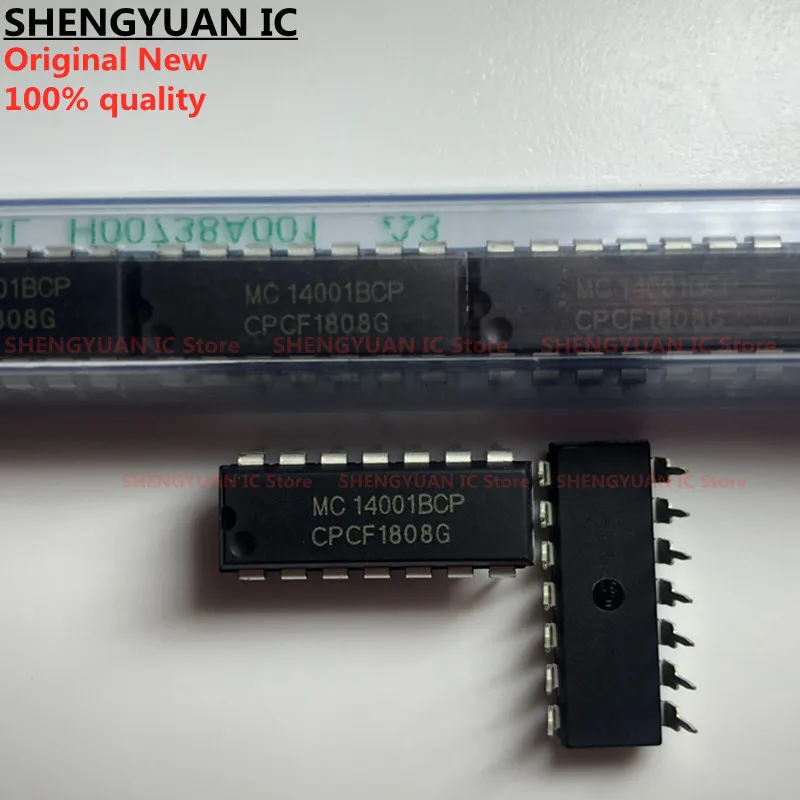 

10 шт./лот MC14001BCPG mc14001p10 MC14001B MC14001 DIP-14 B-SUFFIX SERIES CMOS GATES 100% новые импортные оригинальные 100% качество