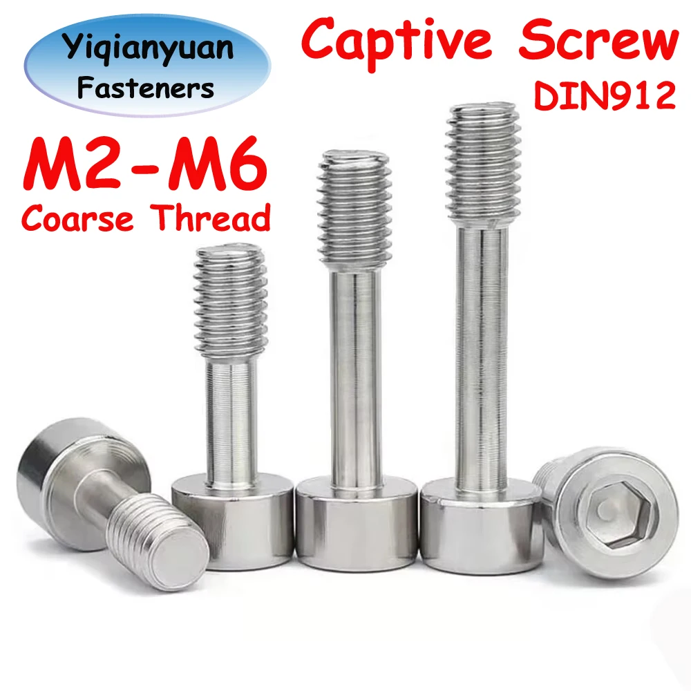 2 шт.-10 шт. M2 M2.5 M3 M4 M5 M6 DIN912 SUS304 нержавеющая сталь, Шестигранная головка, крышка, защитные винты, свободные болты, защита от ослабления