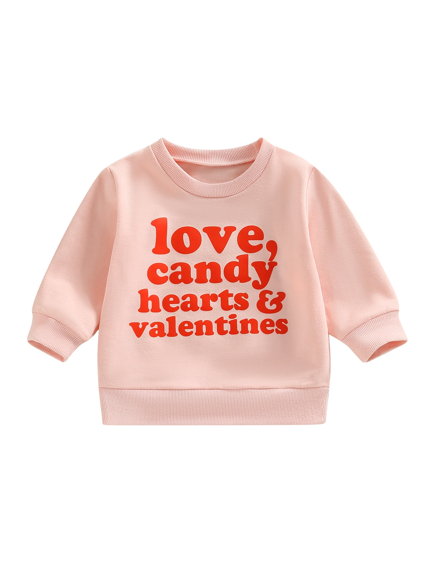 

Свитшот с круглым вырезом и надписью, на День святого Валентина