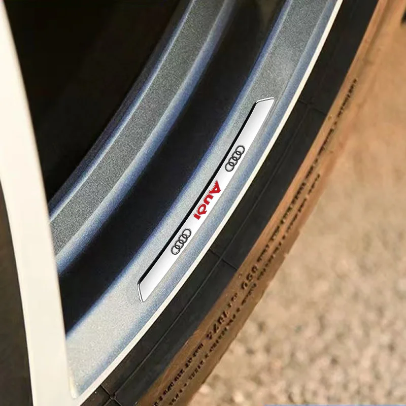 3D наклейки на обода гоночные значок автомобильное украшение для Audi S3 S5 S1 S4 S2 S6 RS3 RS4