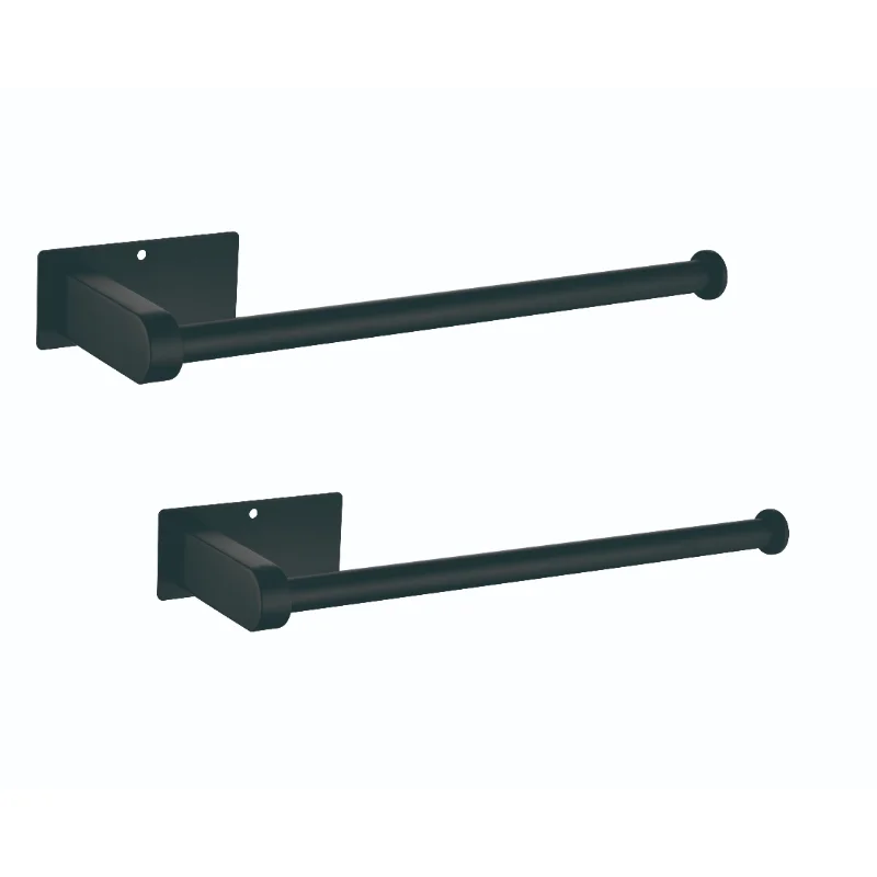 

2 Pack Paper Towel Holder Wall Mount\ Black Paper Towel Holder Under Cabinet\ Self Adhesive Paper Towel Holders\