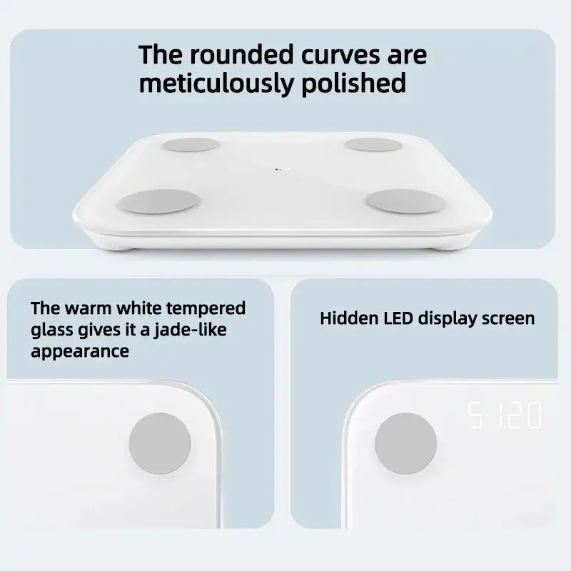 Цифровые умные весы для измерения веса тела и жира электронные