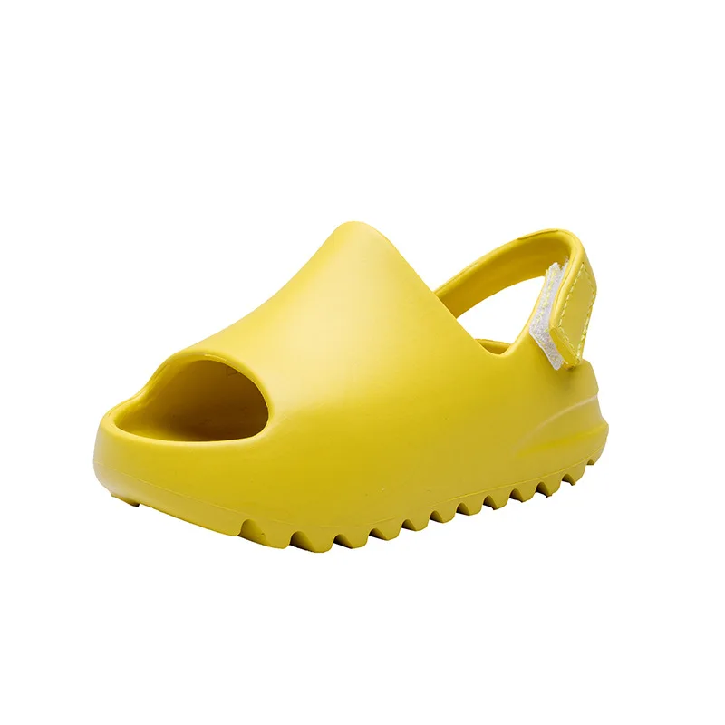 

2021 Summer Slippers Toddler Shoes Velcro Fish Mouth Soft Soles Boys Girls Sandals Beach Shoes