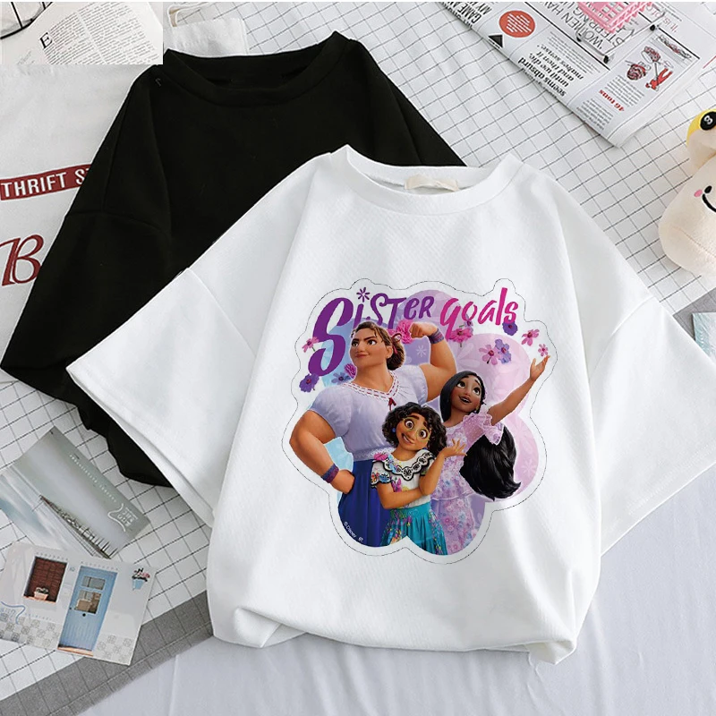 

2022 Disney Encanto T Shirt Women Clothing Graphic T Shirts Kawaii Clothes Harajuku Cute T-Shirt Women Tops Grils Summer Y2k Tee