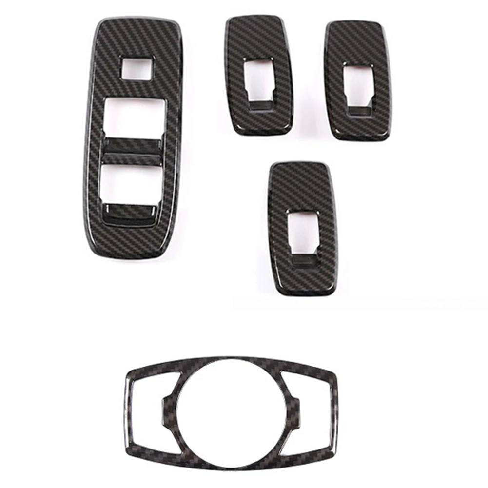 

For Everest 2015+ Car Window Lift Switch & Headlight Switch Button Cover Trim Frame Decorator