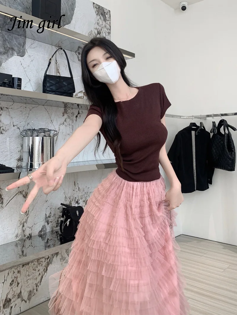 Милая винтажная юбка-макси в японском стиле &quotЛолита&quot плиссированная юбка с