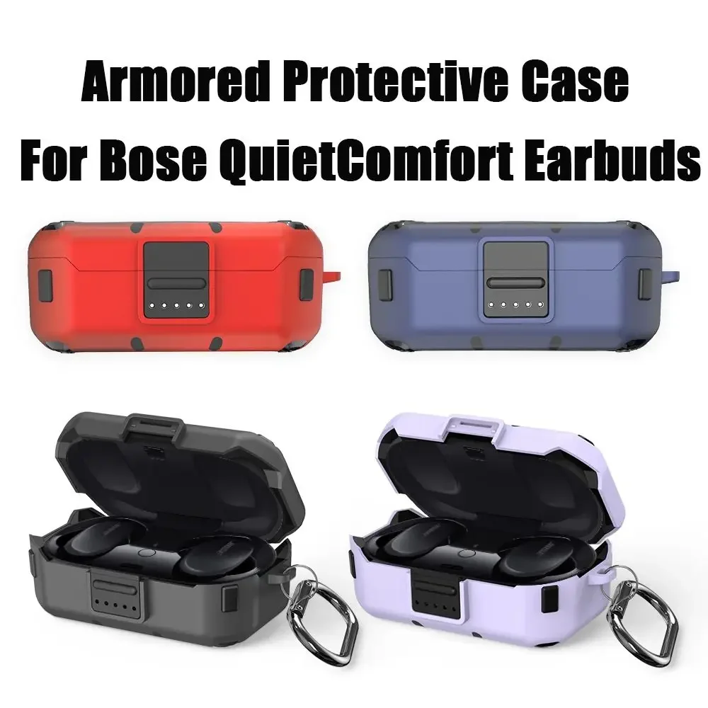 

Wireless Earphone Protective Cases for Bose QuietComfort Earbuds Washable Charging Boxes Anti-scratch Sleeve Silicone Cover