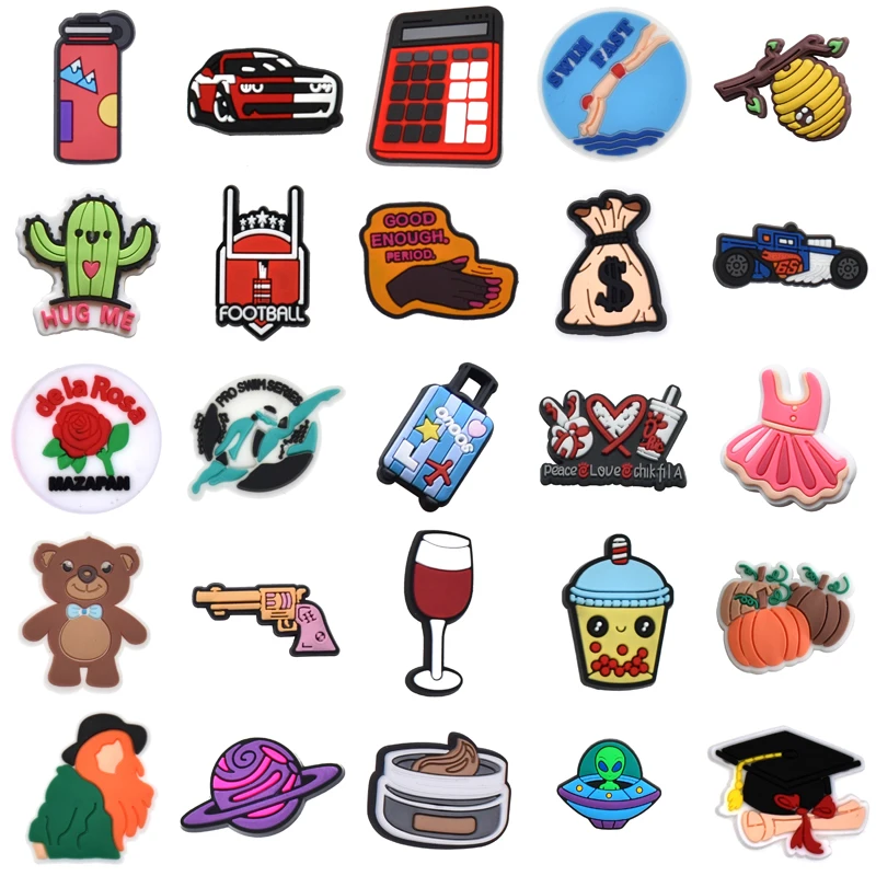

Para Pins Women Charm Kids Set Jeans Decorations for Crocs Wholesale Bulk Shoes Accessories Shoe Charms Packs Boy Gifts Men Girl