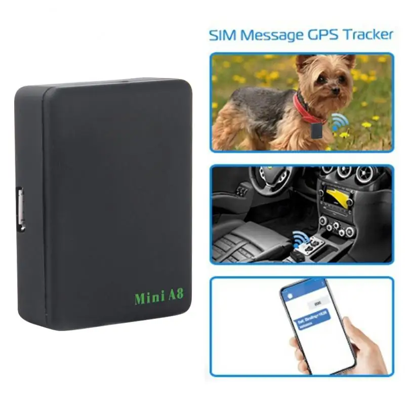 Фото Мини A8 GPS трекер беспроводное аудио устройство для прослушивания GSM/GPRS локатор устройство слежения анти-потерянный LBS локатор GPS трекеры №1