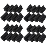 32 pack of black soundproofing insulation bass trap acoustic wall foam padding studio foam tiles 32pcs black