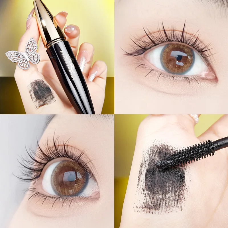 

Black Curled Mascara Eyelashes Mascara 4D Silky Eyelashes Lengthening Eyelashes Makeup Waterproof Mascara Volume Eye Cosmetics
