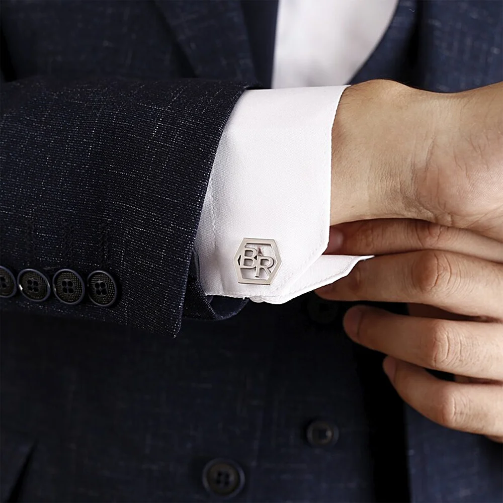 Запонки мужские под заказ роскошные запонки с индивидуальным логотипом надписью