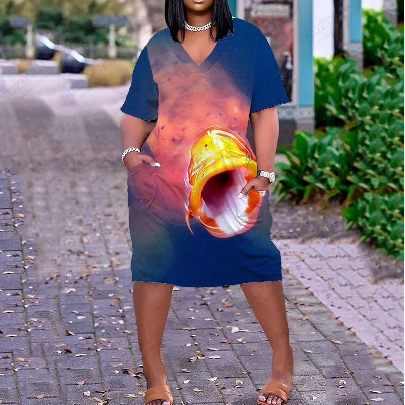 

New Asian Floral Dress Style Woman Harajuku Chic V Neck And Knee Length Hot Selling Midi Dress Beautiful Patterns Floral