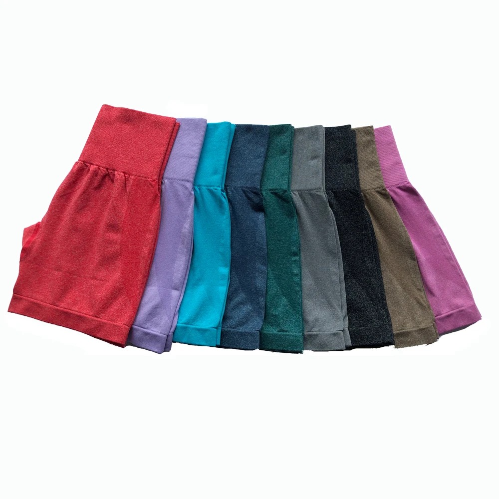 Бесшовные велосипедные шорты с завышенной талией для женщин женские укороченные