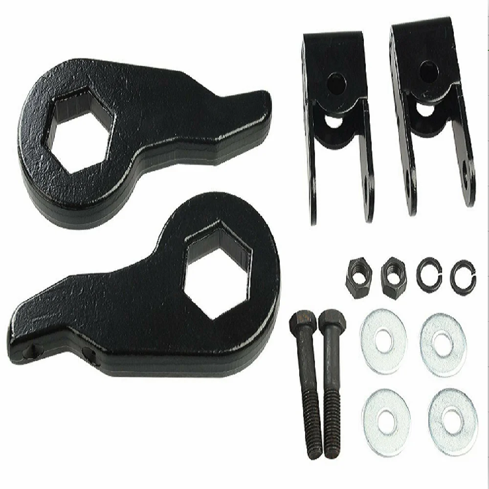 

For 1999-2007 GMC Chevy Sierra/Silverado 4WD 1"-3" Leveling Lift Kit Forged Torsion Bar Keys W/ Shock Extender