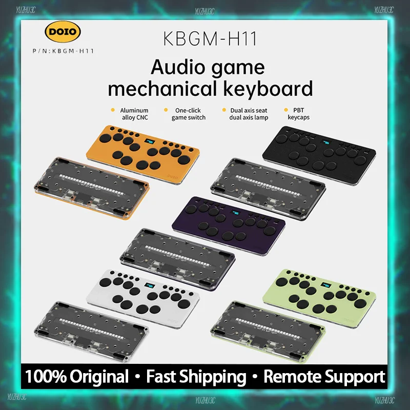 DOIO KBGM-H11 Механическая клавиатура для аудиоигр индивидуальный механический