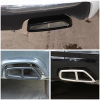for 2018 2022 bmw 5 series g30 g31 g38 528li 530li stainless steel car tail muffler exhaust pipe output cover sticker auto parts
