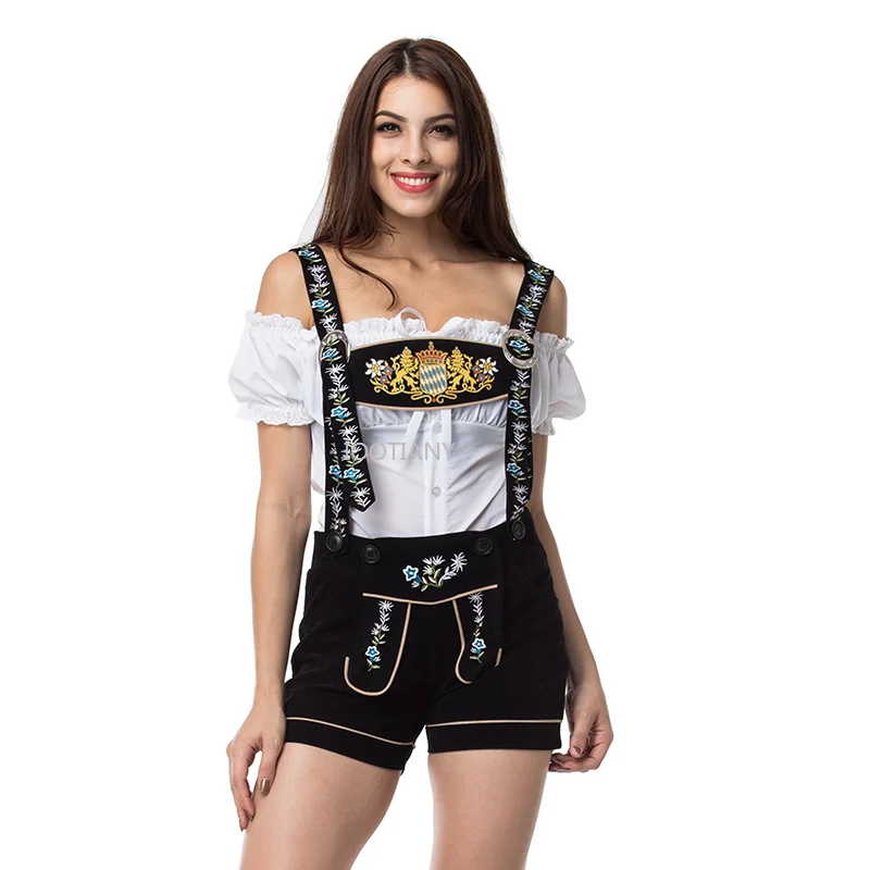 2024 вышитые подтяжки Lederhosen комплект для косплея традиционная униформа