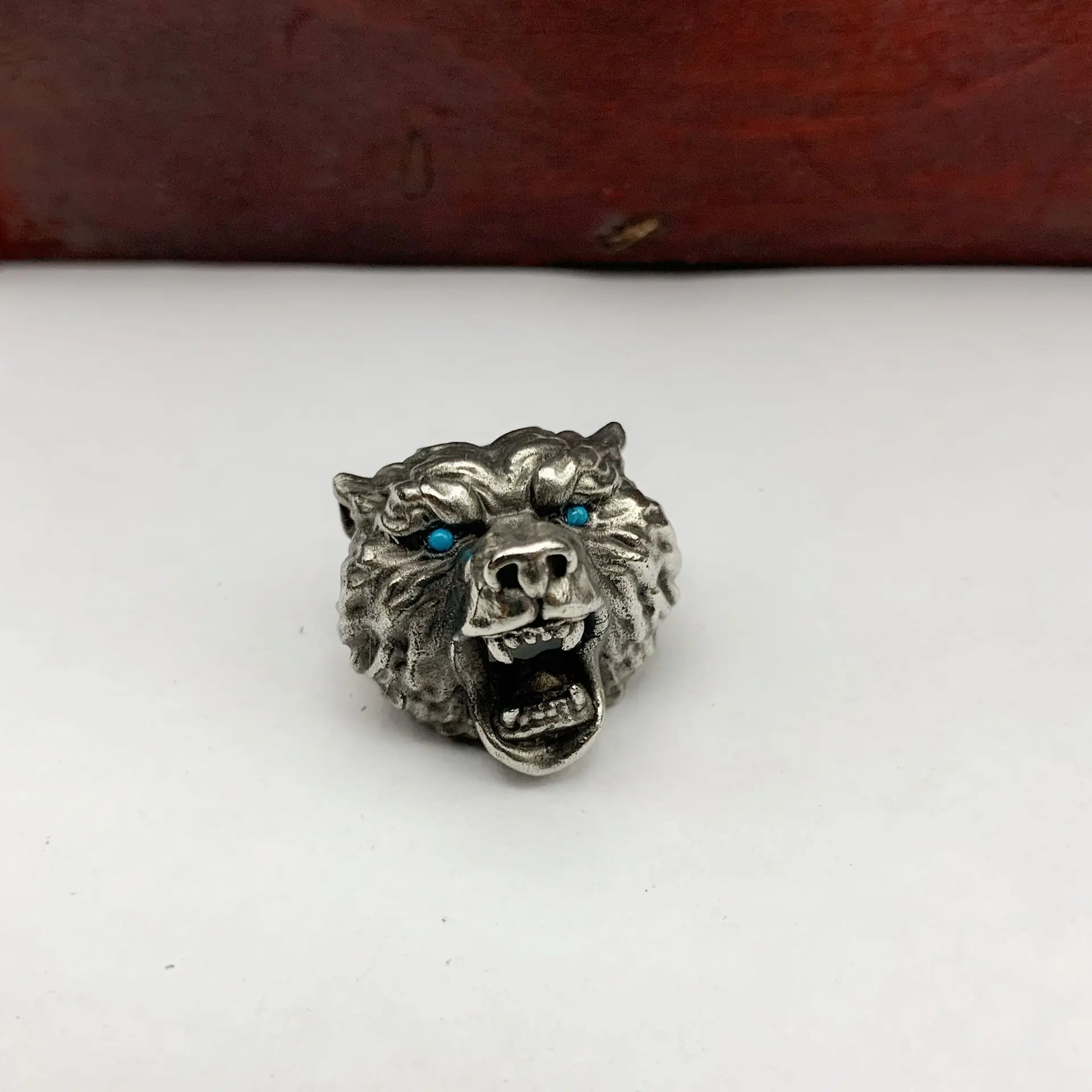 XM-funny DIY Umbrella Cord Pendant Black Bear Head Knife Pendant Brass Outdoor EDC Tool Accessories Brass Pendant