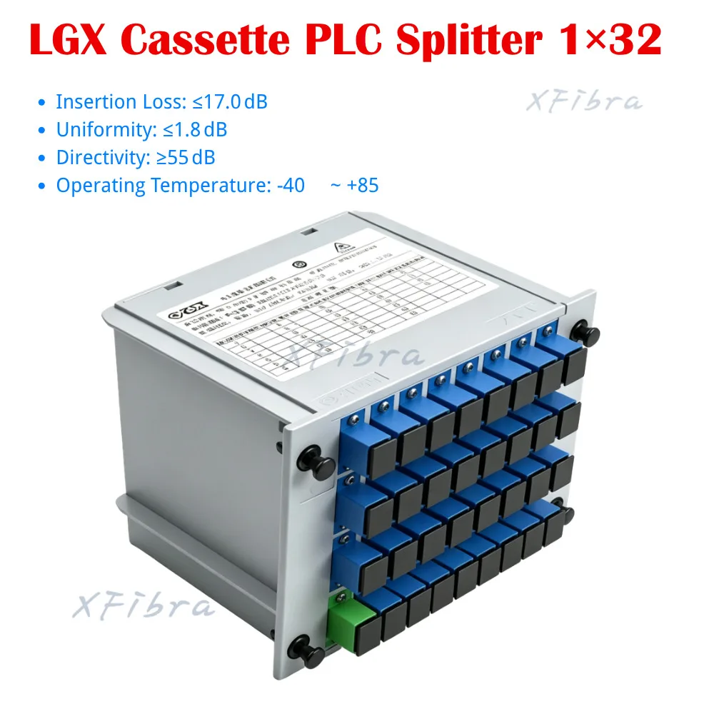 1x2 1x4 1x8 1x16 1x32 LGX кассетный PLC-сплиттер SCUPC одномодовый оптический сплиттер вставного типа для FTTH GPON EPON CATV (art.: 3920dcea15cd3) - 3920dcea15cd3