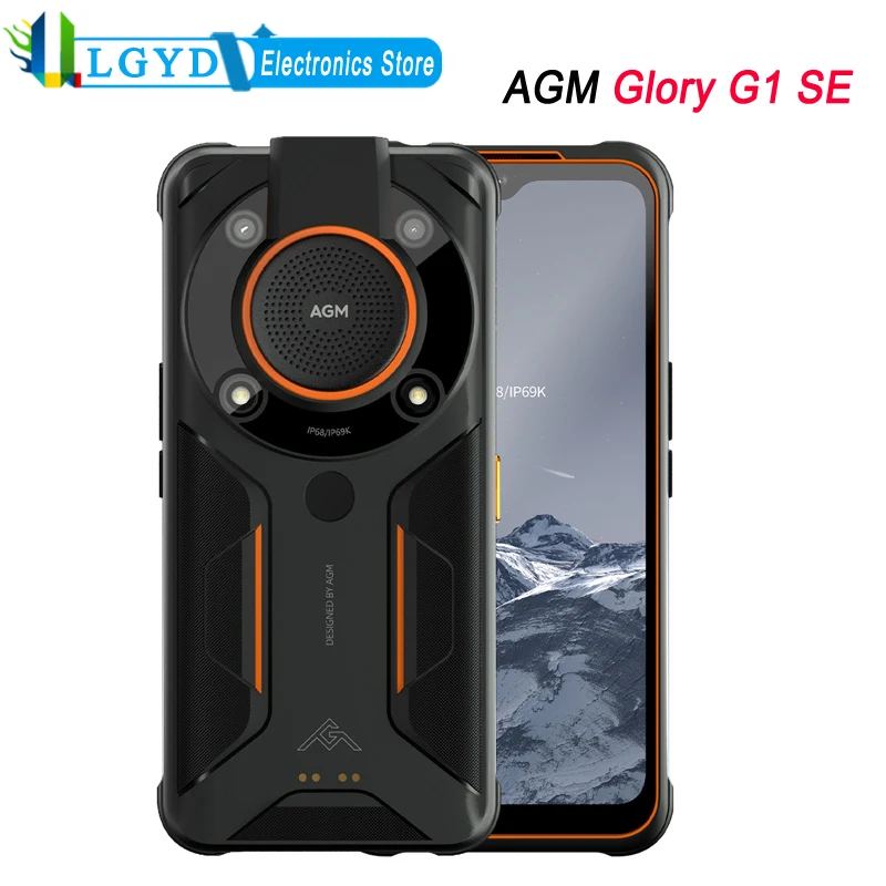 AGM Glory G1 SE Global 5G Network 8GB RAM 128GB ROM 6.53'' Android Snapdragon 480 Octa Core 2.0GHz NFC GPS Infrared Cameras 48MP