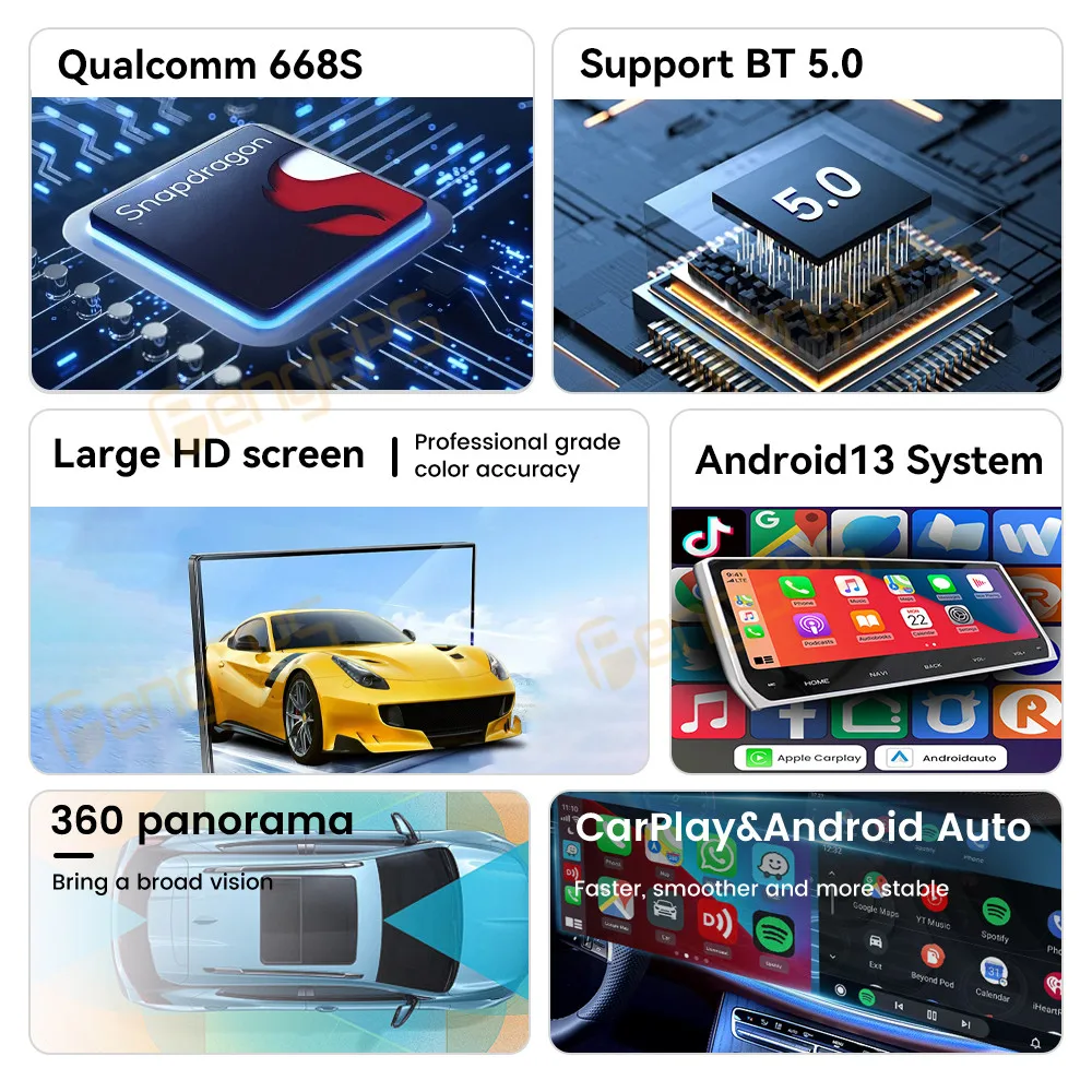 Автомобильный мультимедийный плеер со светодиодной подсветкой 8 дюйма GPS-радио