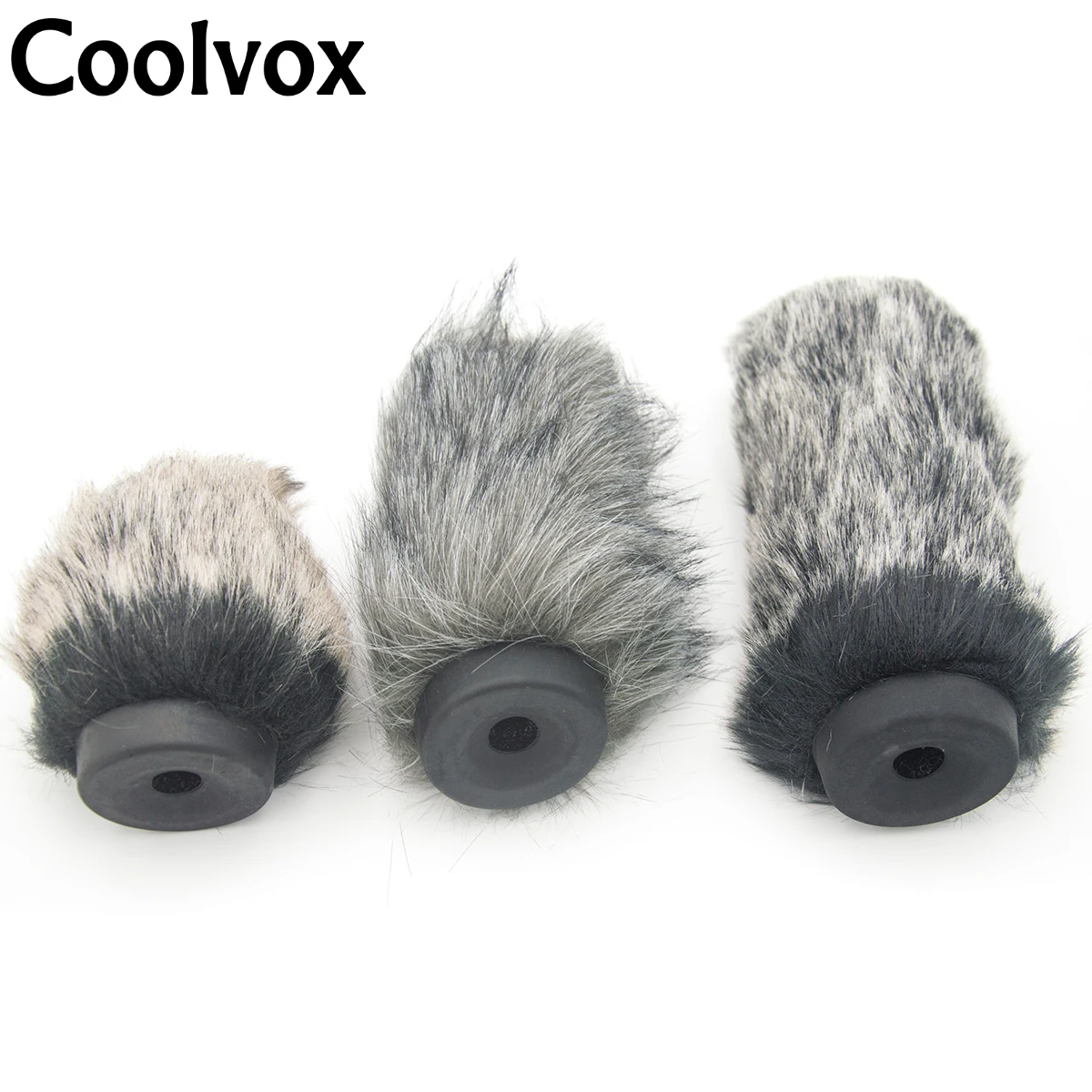 Coolvox MIC Windshield Windscreen Muff for RODE VideoMic for Takstar SGC-598 MKE600 Artificial Fur Wind Shield 12.5cm Deepth