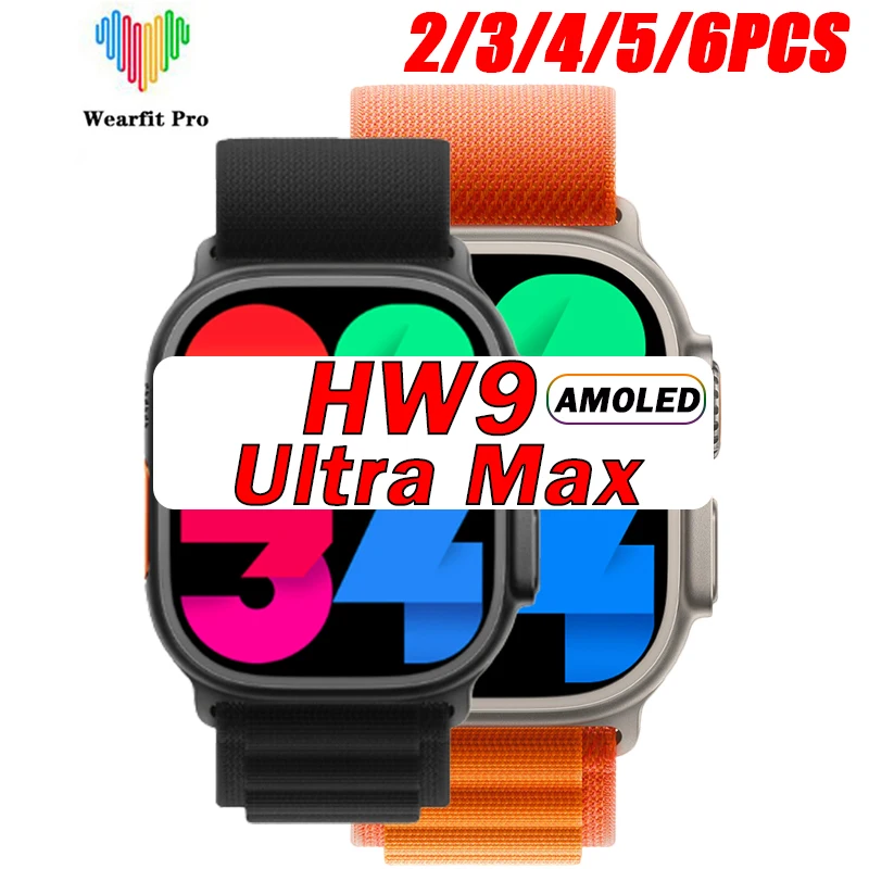 

Смарт-часы HW9 Ultra Max для мужчин и женщин, AMOLED, 49 мм, оптовая продажа