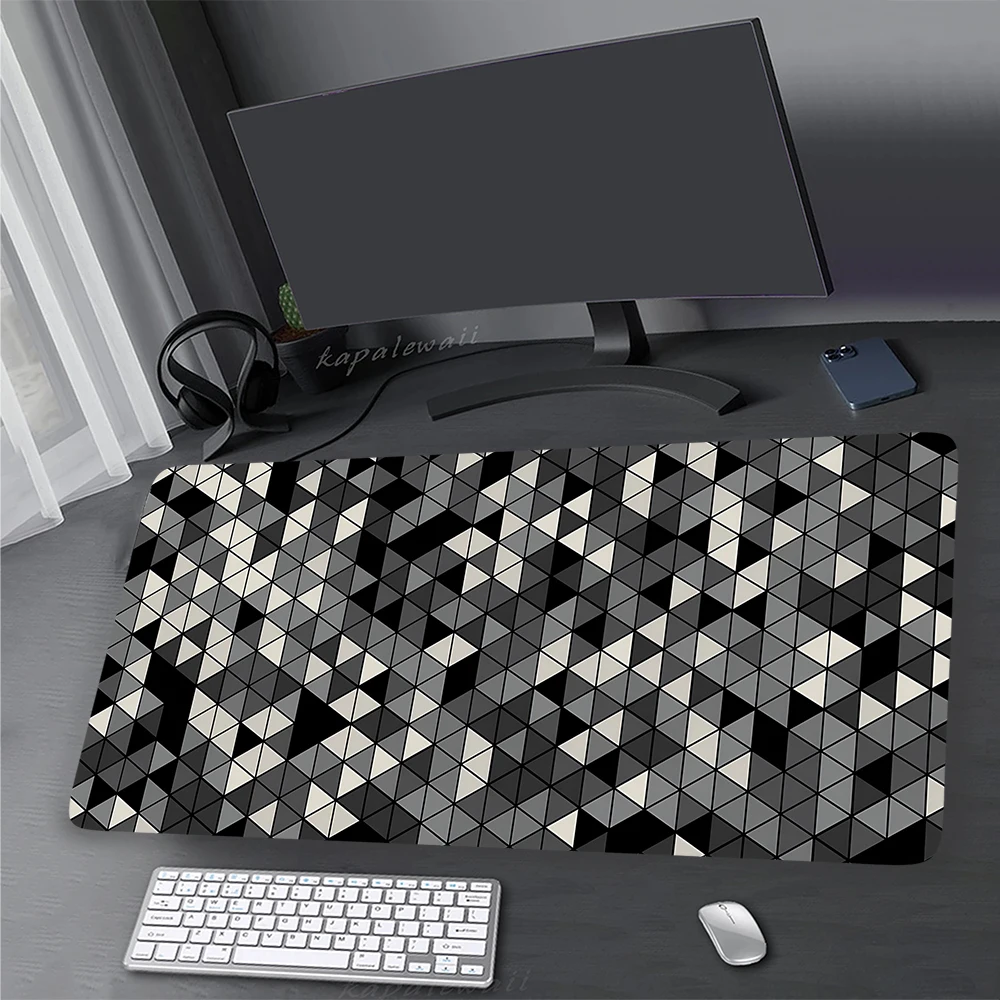 

Art Design Large Geometric Mousepad Mouse Pad Gamer Rubber Mouse Mat Gaming Keyboard Pads Speed Des Accessories Mat 100x50cm