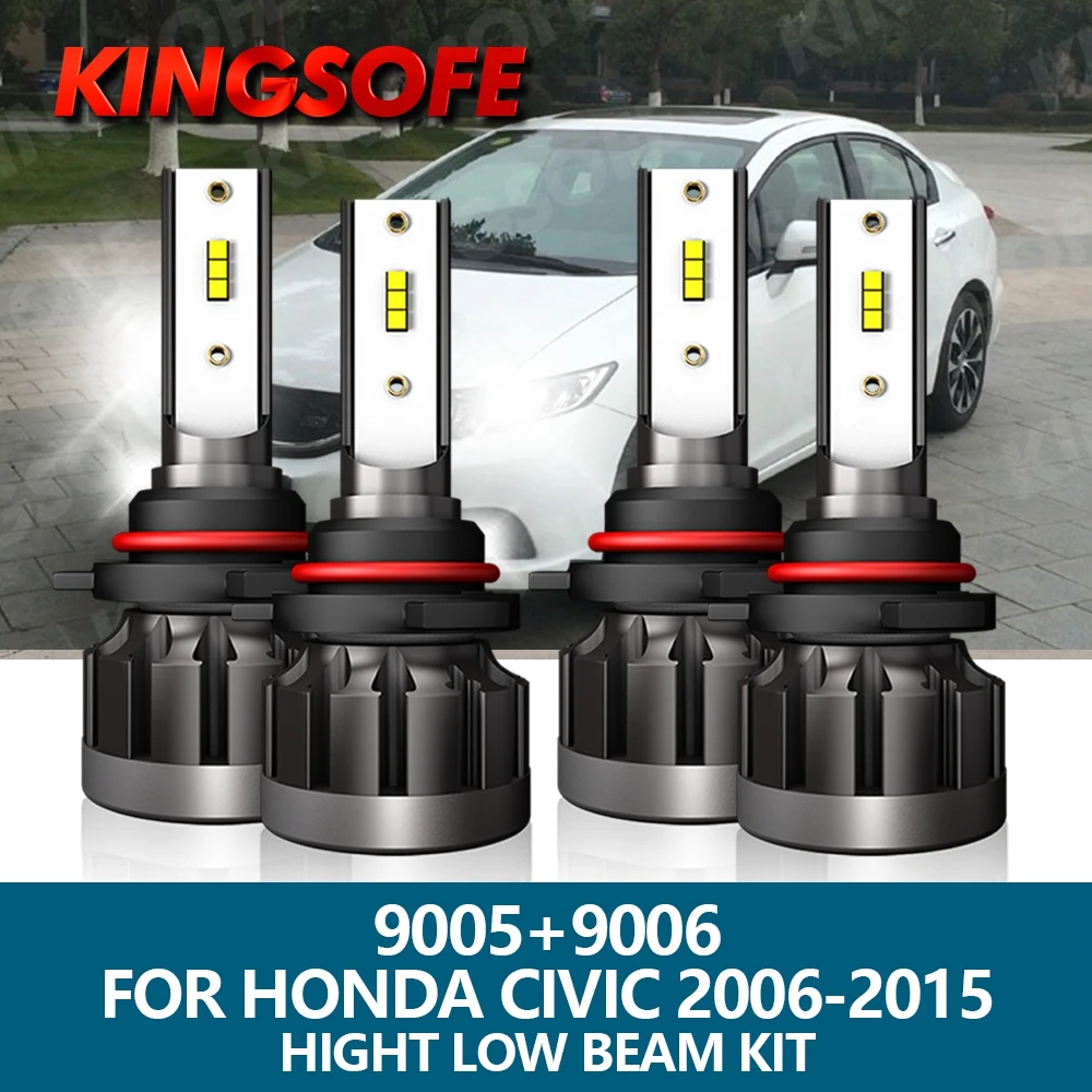 

4 светодиодный т., автомобисветильник светодиодные лампы 9005 HB3 9006 HB4 6000 лм 72 Вт 2006 к