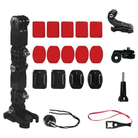 helmet strap mount for gopro hero 10 9 8 7 6 5 4 3 motorcycle yi osmo action sports camera mount full face holder accessories