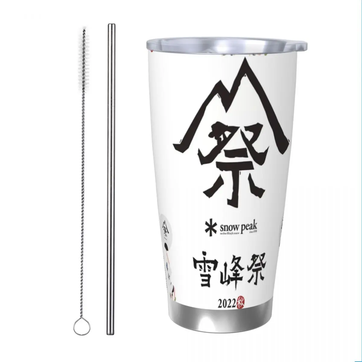 Снежный пик 20 унций изолированная термокофейная автомобильная чашка из
