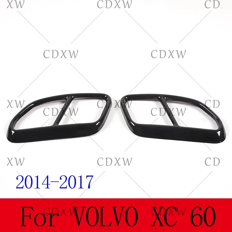 

Для Volvo XC60 S60 XC90 S90 V90 автомобильный глушитель из нержавеющей стали, выходная крышка выхлопной трубы, декоративная крышка, автомобильные аксессуары
