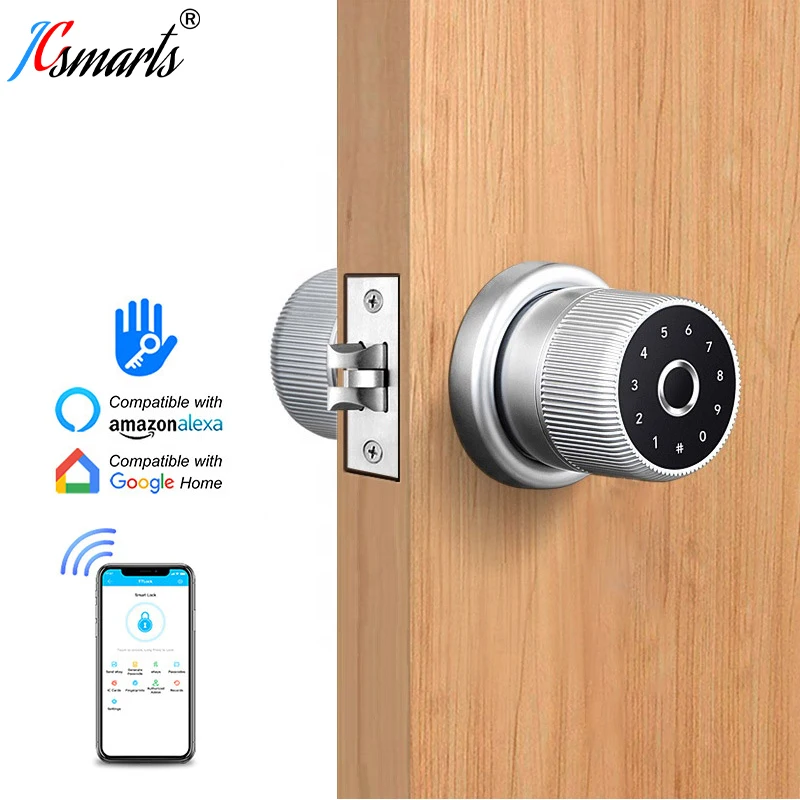 Apartment Fingerprint Door Lock Smart Bluetooth Ttlock App Wireless