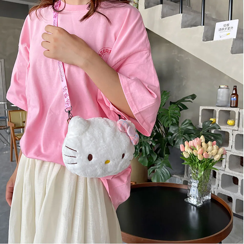 Kawaii Hello Kitty Plush Shoulder Bag - Kuru Store