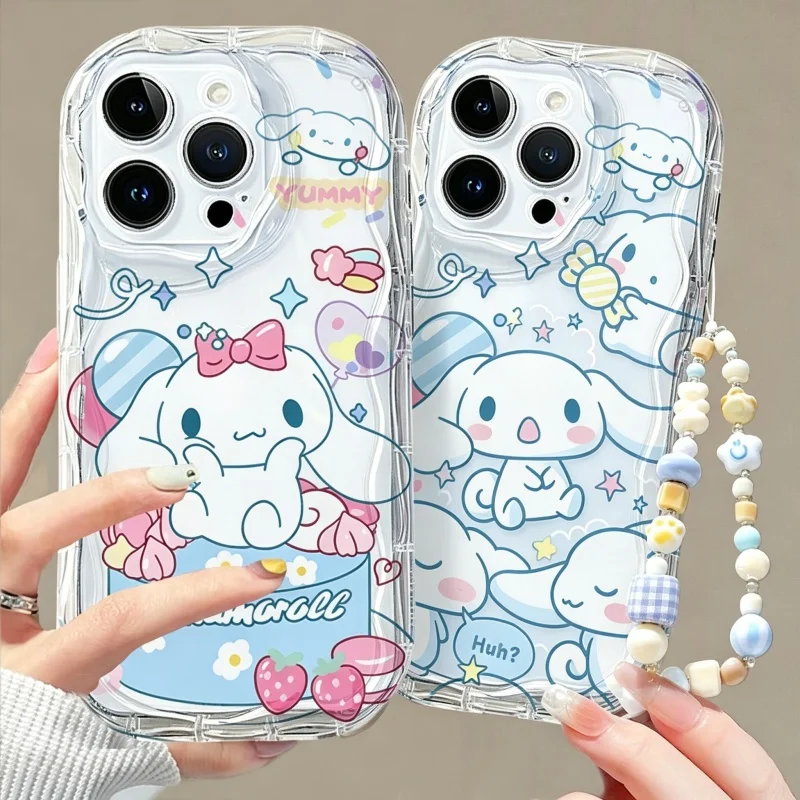 Фото Чехол для телефона Xiaomi 15T POCO X8 Pro Max X7 X6 Pro F8 F7 F6 M6 M7 X5 F4 M4 X3 15 Ultra 14 12T с цепочкой-браслетом Cinnamoroll №2