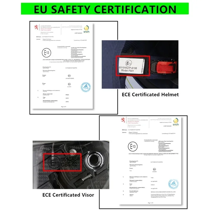 SOMAN ECE Motorcycle Helmet Helmets Breathable Moto Modular Protective With Bluetooth M-XXXXL