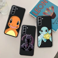charmander bulbasaur mewtwo squirtle phone case for samsung galaxy s22 s21 ultra s20 fe s9 plus s10 2020 silicone soft cover