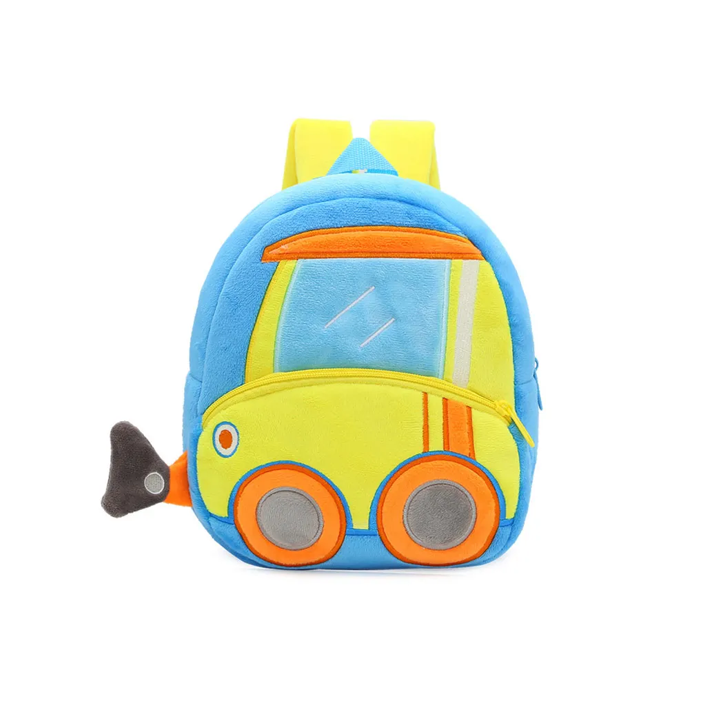 

Маленький плюшевый рюкзак с милыми мультяшными машинками для детского сада школьная сумка рюкзаки для студентов аксессуары для одежды
